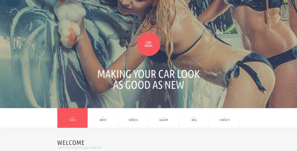 автомойка wordpress тема