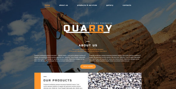 промышленный адаптивный шаблон сайта