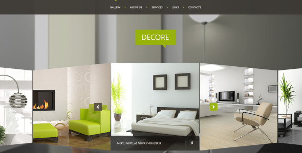 дизайн интерьера шаблон сайта