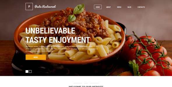 итальянская паста ресторан drupal шаблон