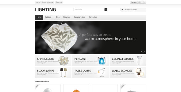 тема освещения shopify