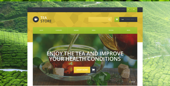 естественно выращенный чай тема magento