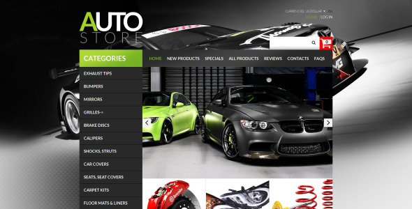 шаблон запасных частей zencart