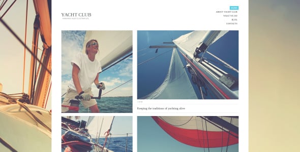 тема wordpress для яхт-клуба