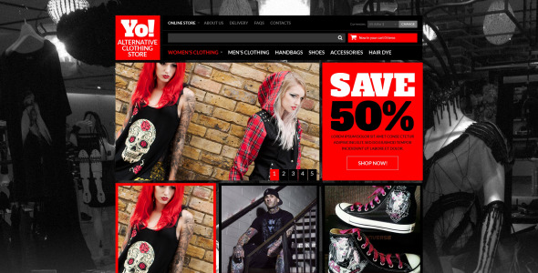 альтернативный магазин одежды virtuemart шаблон