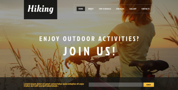 походный клуб продвижение wordpress тема