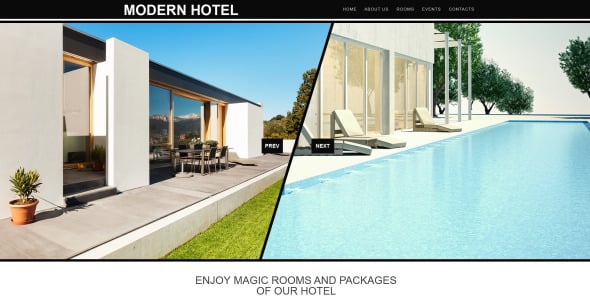 шаблон музы отелей