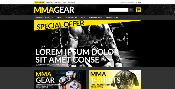 mma gear store virtuemart шаблон