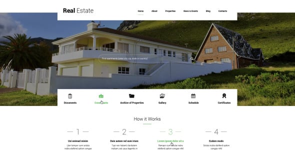 аренда квартир wordpress тема