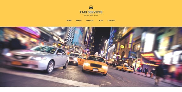 адаптивный шаблон сайта такси