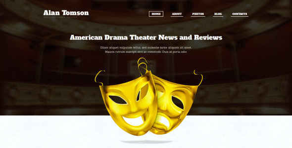 театр отзывчивая тема wordpress