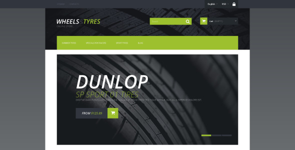 колеса и шины prestashop тема