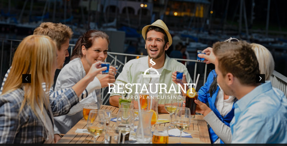 кафе и ресторан wordpress тема