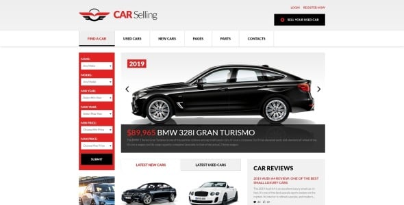 автомобильный дилер многостраничный чистый html шаблон сайта