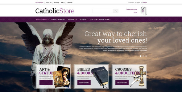 католические подарки шаблон virtuemart