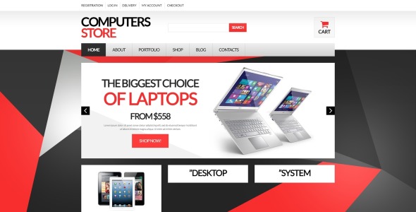 компьютерное оборудование тема woocommerce