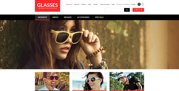 очки для глаз шаблон virtuemart