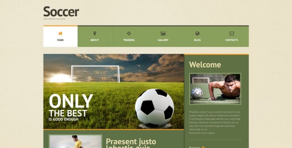 футбол отзывчивая тема wordpress