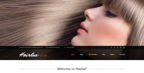 трансплантация волос wordpress тема