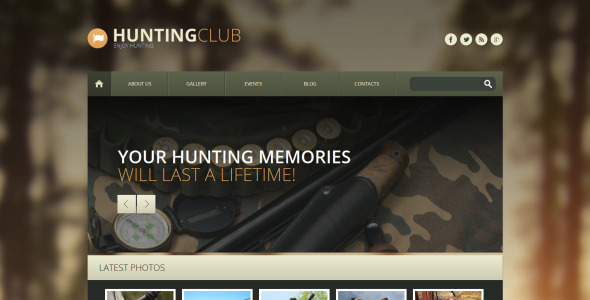 охотничья адаптивная тема wordpress