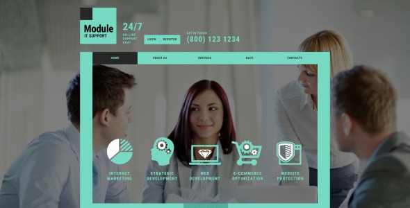 шаблон IT компании joomla