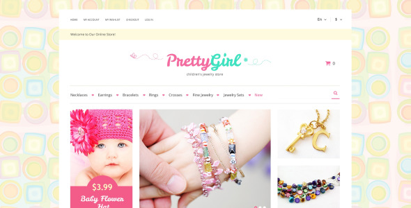 детские украшения magento тема