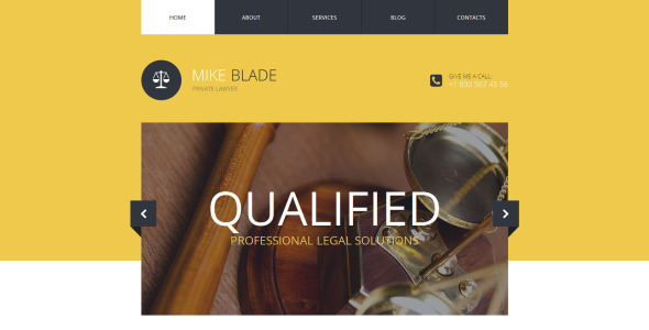 адаптивный шаблон сайта юриста