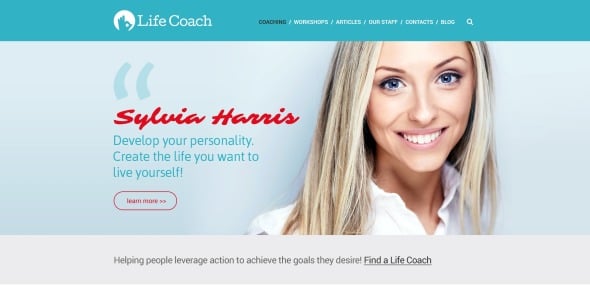 адаптивный шаблон сайта life coach