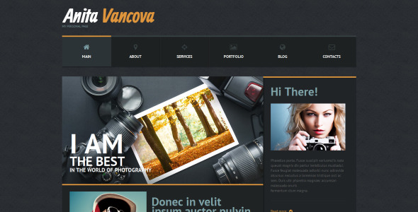персональная страница отзывчивая тема wordpress