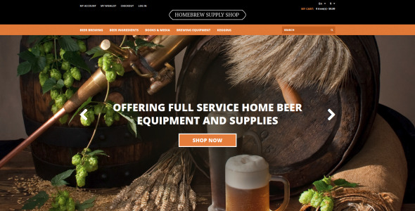 pro пиво пивоварение magento тема