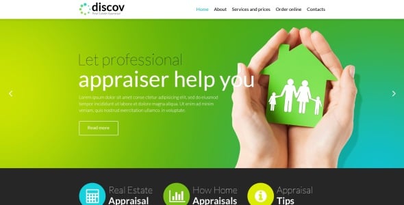 отзывчивый шаблон сайта агентства недвижимости