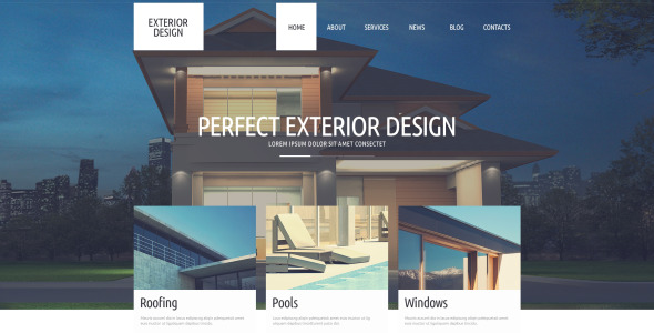 изысканный внешний дизайн wordpress тема