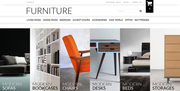 продажа мебели онлайн тема prestashop