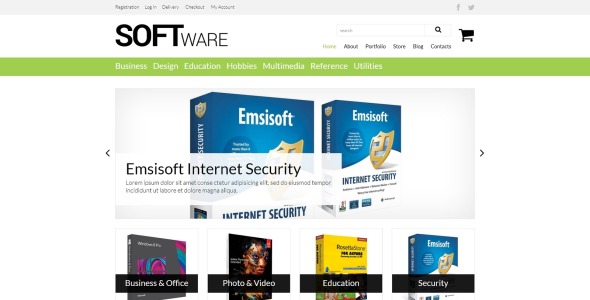 тема магазина программного обеспечения woocommerce