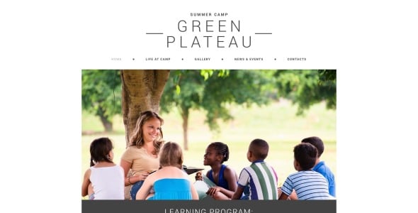 шаблон летнего лагеря joomla