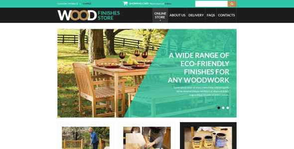 деревянная отделка магазин virtuemart шаблон