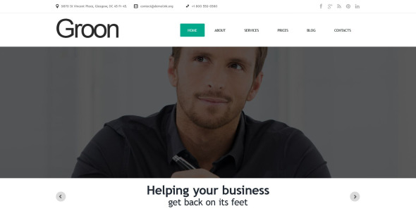 бизнес и услуги отзывчивая тема wordpress
