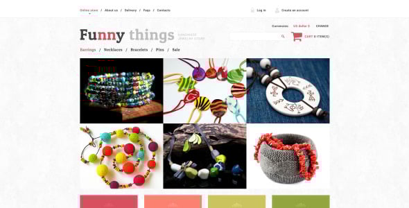 изысканный шаблон ювелирных изделий ручной работы virtuemart