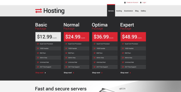 хостинг отзывчивый шаблон drupal