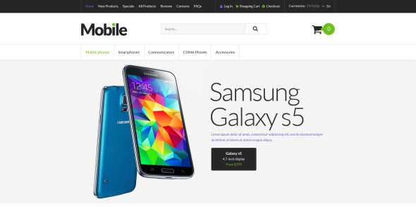 шаблон zencart для мобильных устройств