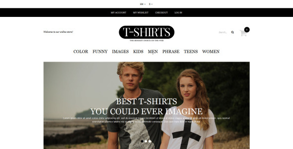 магазин рубашек отзывчивая тема magento