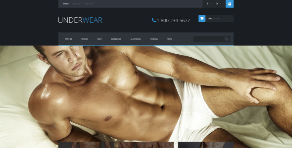 нижнее белье для мужчин тема prestashop