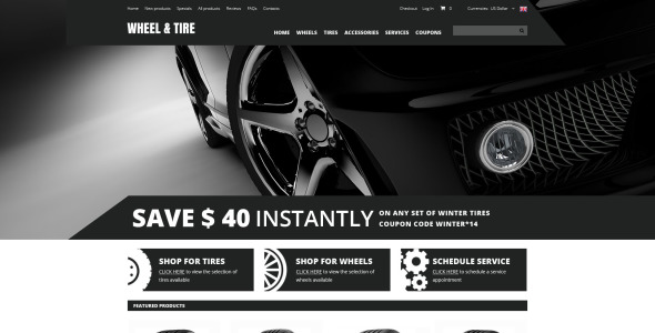 колеса и шины zencart шаблон