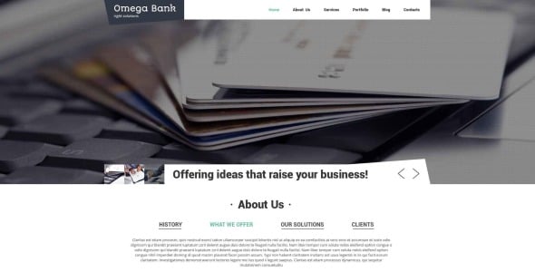 шаблон банка drupal