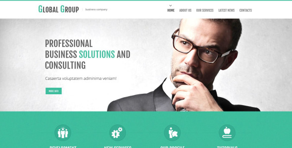 адаптивный шаблон сайта для бизнеса и услуг