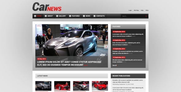 автомобиль отзывчивый шаблон joomla