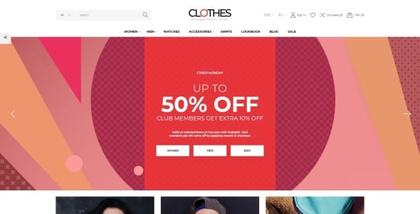 бренд одежды онлайн шаблон prestashop theme