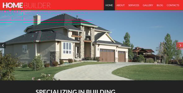 строительная компания отзывчивая тема wordpress
