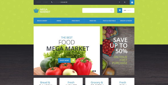 тема продовольственного магазина prestashop