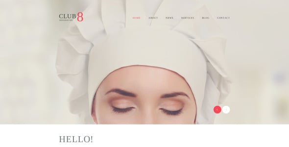 gourmet club wordpress тема